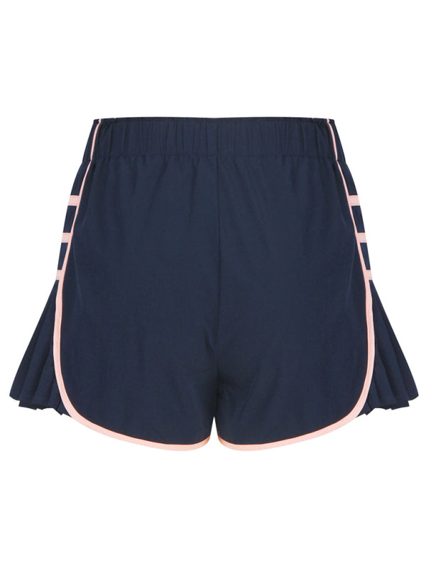 Levoire | Femmes nouveau style sport rapidement séchage shorts plissés