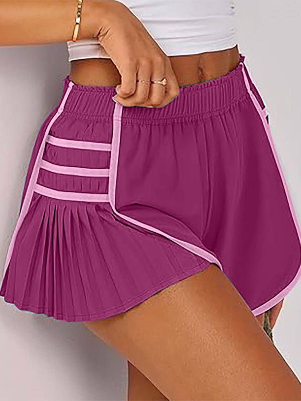 Levoire | Femmes nouveau style sport rapidement séchage shorts plissés