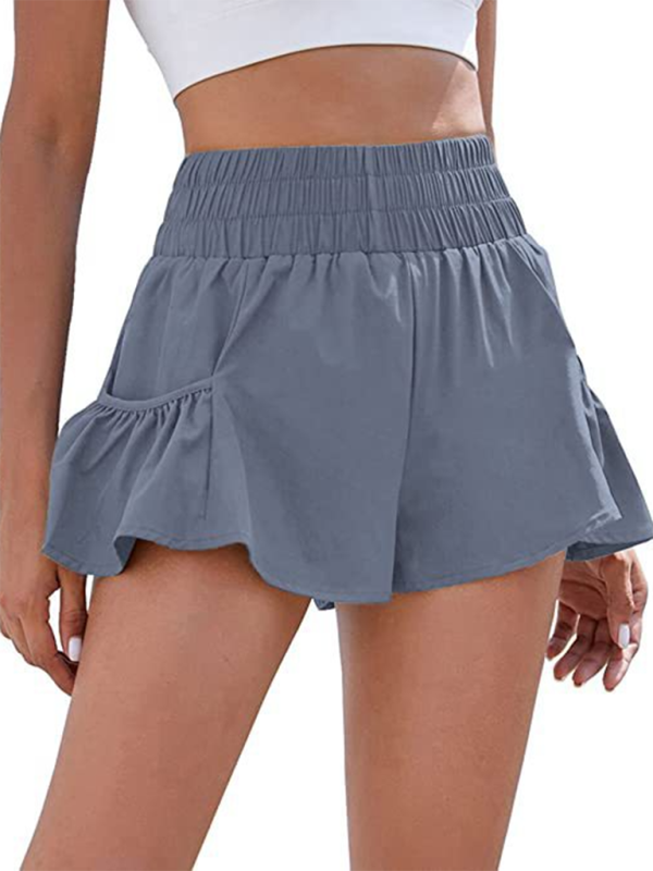 Levoire | Femmes Fitness Course Rapide Sèche Taille Haute Shorts Avec Poches
