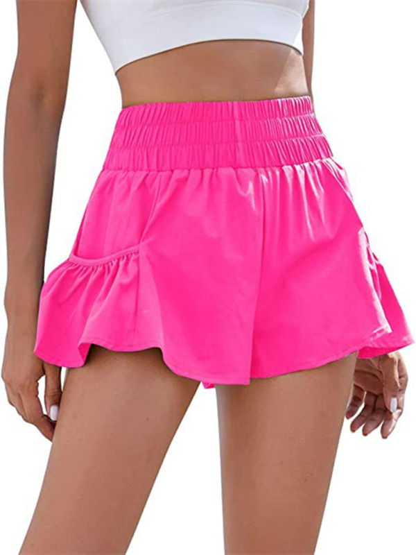 Levoire | Femmes Fitness Course Rapide Sèche Taille Haute Shorts Avec Poches