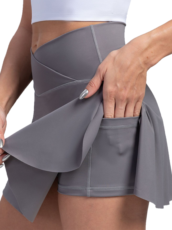 Levoire | Femmes nouveau style Sport Haute élastique et confortable avec poche Jupe de tennis