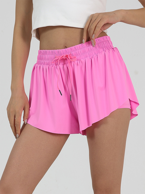 Levoire | Femmes nouveau style Sport Haute élastique et confortable avec poche Jupe de tennis Rosa
