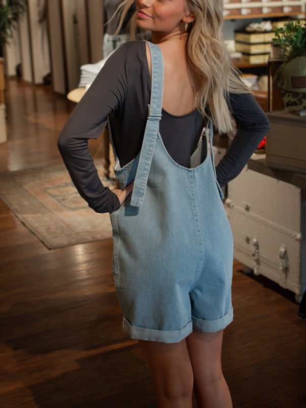 Levoire | Denim lavé vêtements de travail Pantalon de travail à poches doubles