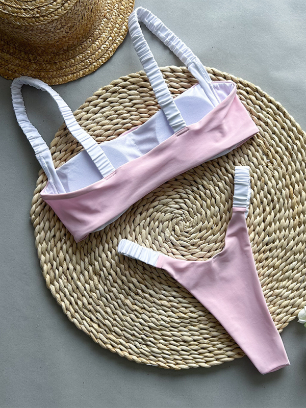 Levoire | Maillot de bain deux pièces sexy à couture contrastée