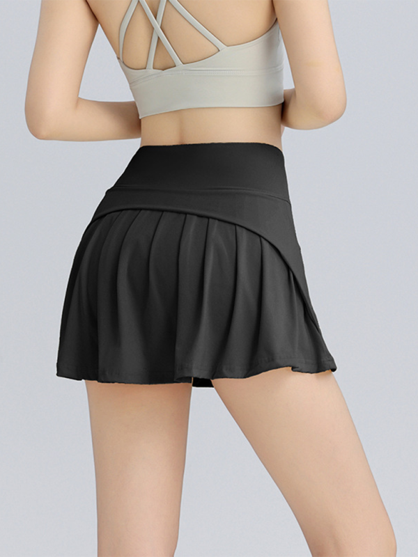 Levoire | Sporty jupe courte anti-expansion taille haute liftante jupe de course respirante en A Must