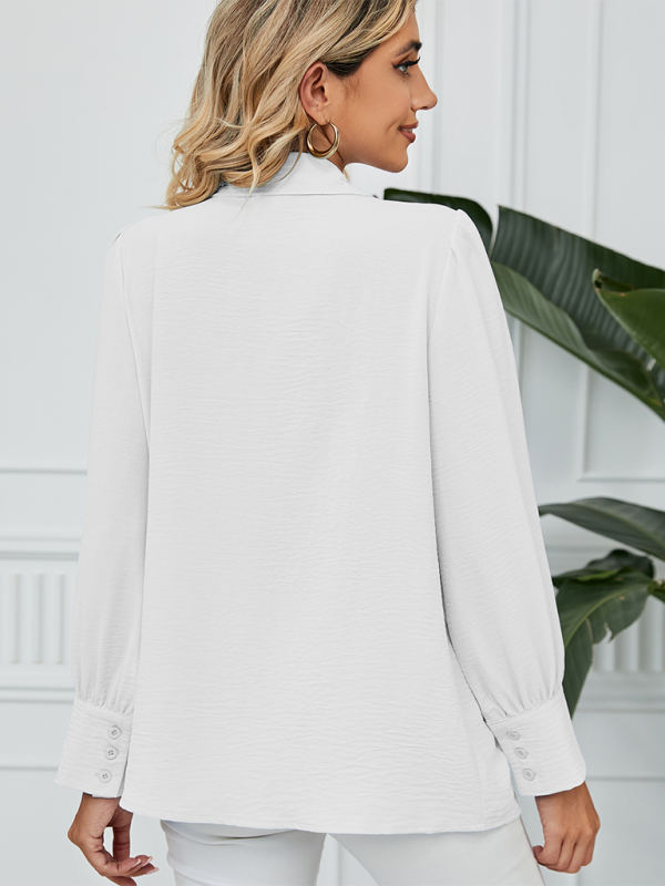Levoire | Nouvelle chemise en chiffon ample à manches longues avec boutons