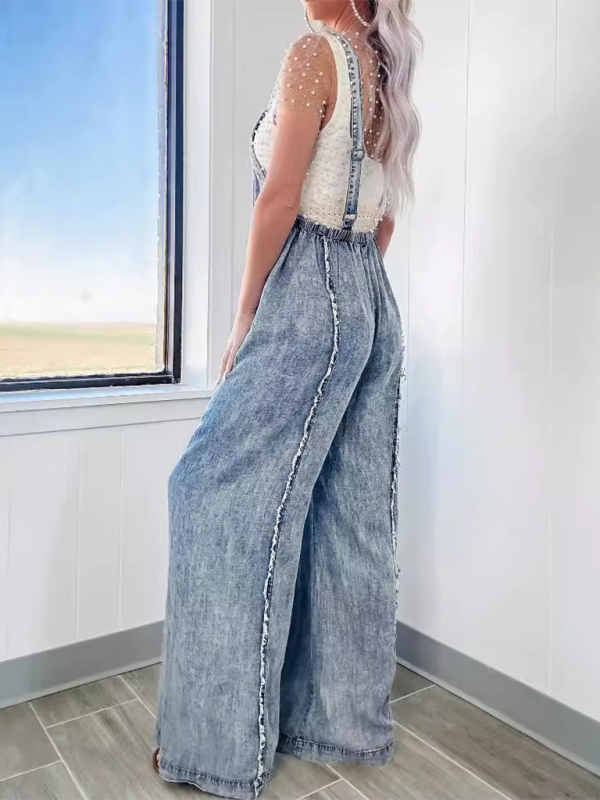 Levoire | Pantalons larges en denim brut vintage lavé