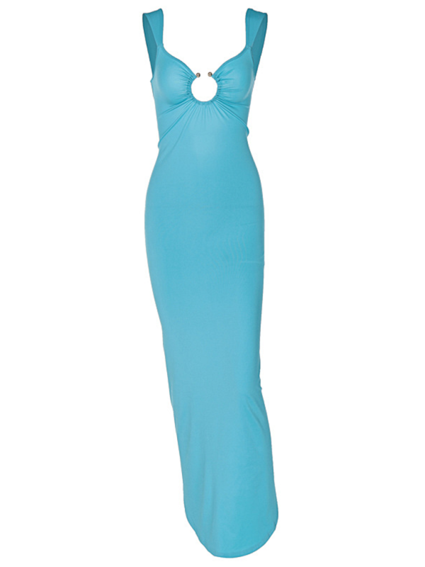 Levoire | Robe sexy à dos V ouvert avec un dos ouvert et une fente qui est serrée.