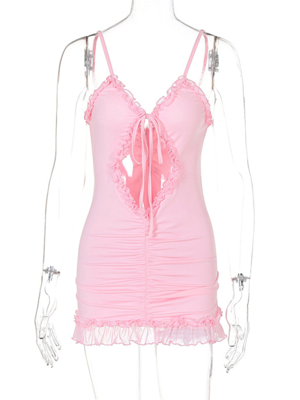 Levoire | nouvelle style volant élégant capuche spike robe