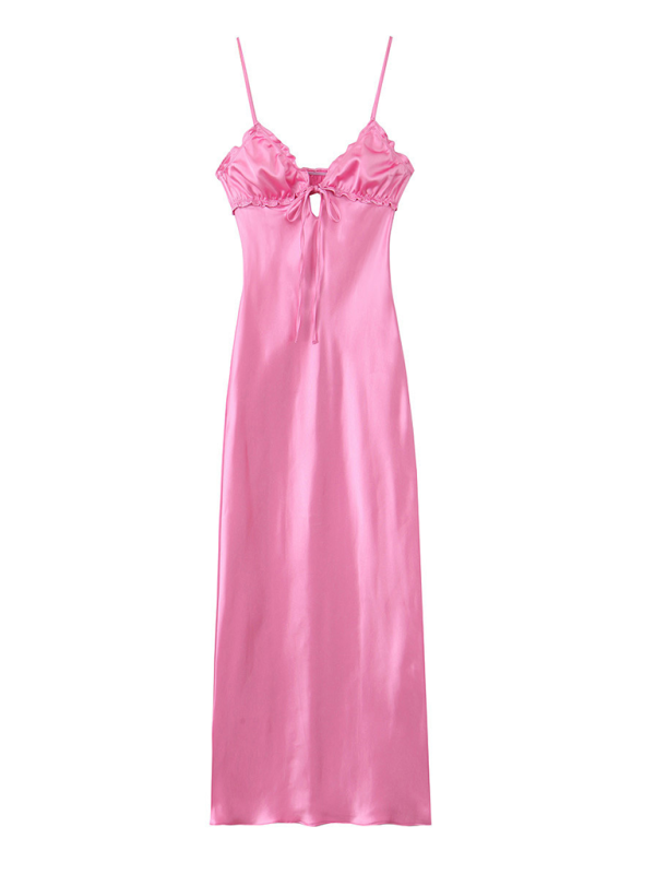 Levoire | Nouvelle robe de soirée en satin fabriquée Rosa