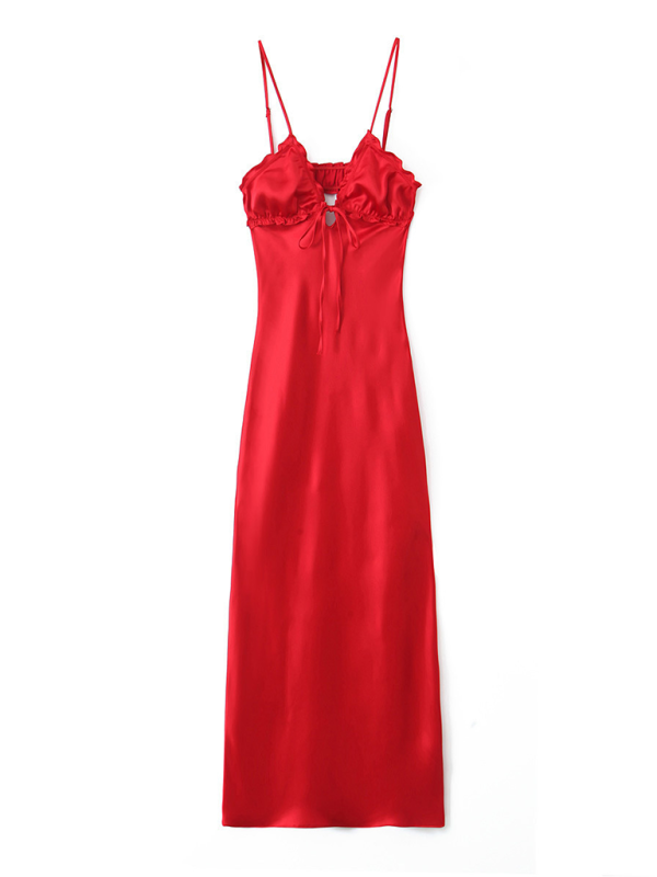 Levoire | Nouvelle robe de soirée en satin fabriquée Roue