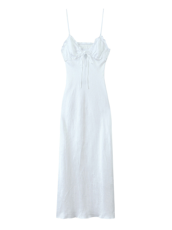 Levoire | Nouvelle robe de soirée en satin fabriquée Blanc