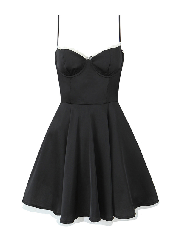 Levoire | Robe halter sexy à fleurs en V Must
