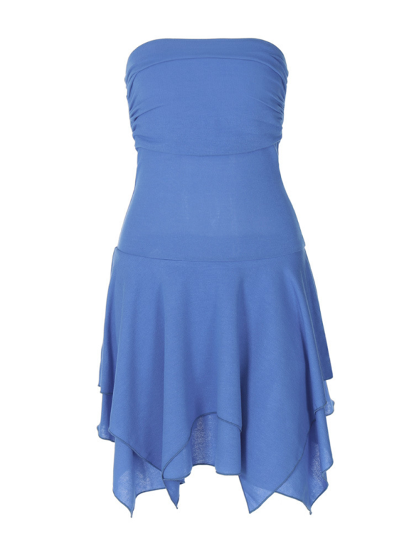 Levoire | Robe tube sexy unie couleur robe irrégulière