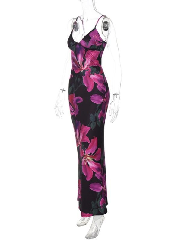 Levoire | Muoti Print Sexuel V-U-soutien-gorge Jupe Robe