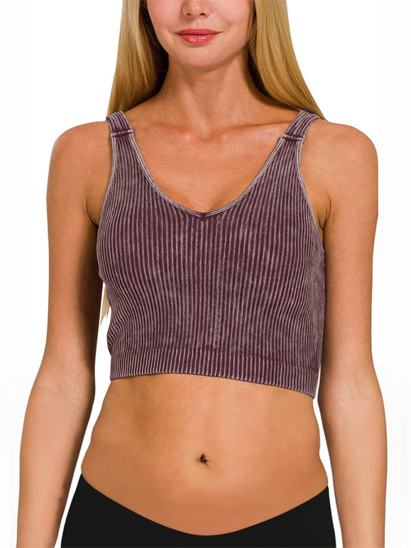 Levoire | Pour femmes t-shirt de training uni Braun
