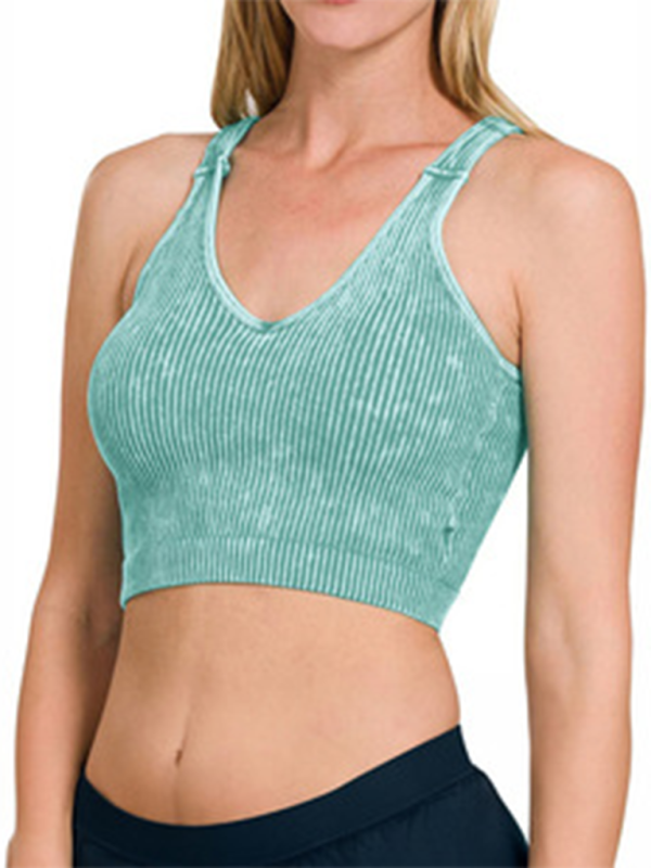 Levoire | Pour femmes t-shirt de training uni Vert