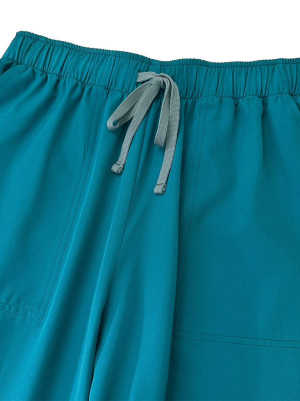 Levoire | Col montant zip médecin infirmière vêtements de travail blouse d'opération blouse de nettoyage blouse de salle d'opération pantalon droit uni