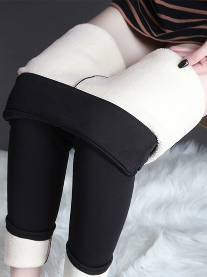 Levoire | Pantalons en polaire pantalons chauds polaire agneau épais leggings extensibles Must
