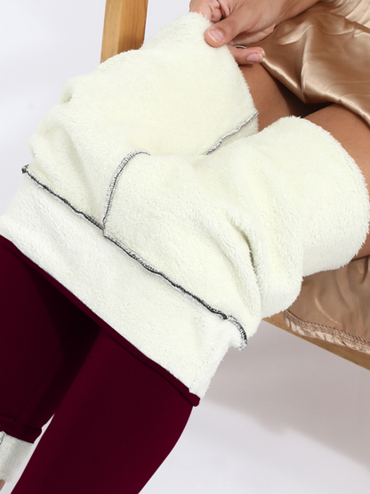 Levoire | Pantalons en polaire pantalons chauds polaire agneau épais leggings extensibles Vinkurv