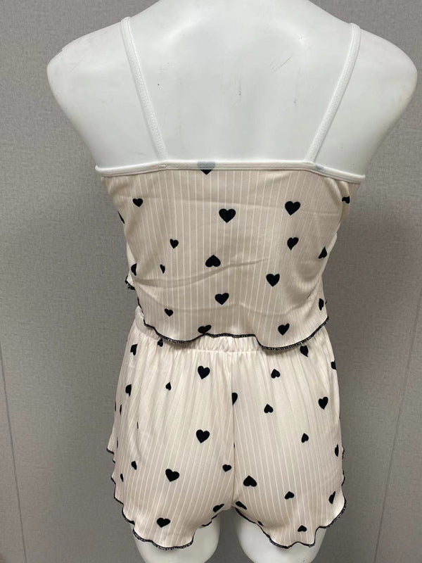 Levoire | Ensemble de pyjama sexy avec décolleté en front, contraste de couleur en forme de cœur