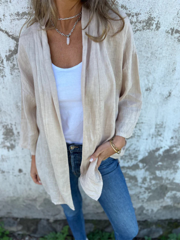 Levoire | Femme Décontractée Irmava Pochette Accessoire Veste Crème