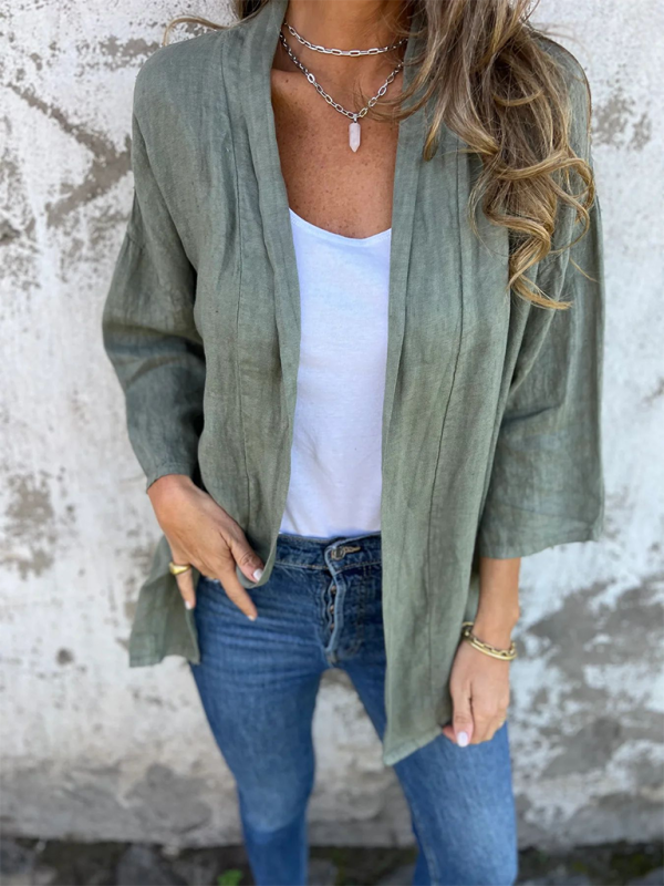 Levoire | Femme Décontractée Irmava Pochette Accessoire Veste Vert