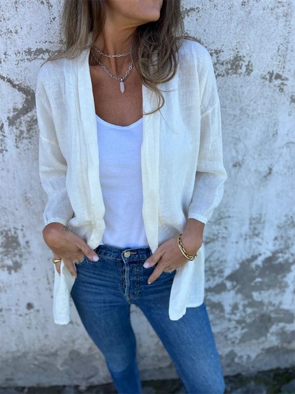 Levoire | Femme Décontractée Irmava Pochette Accessoire Veste Blanc