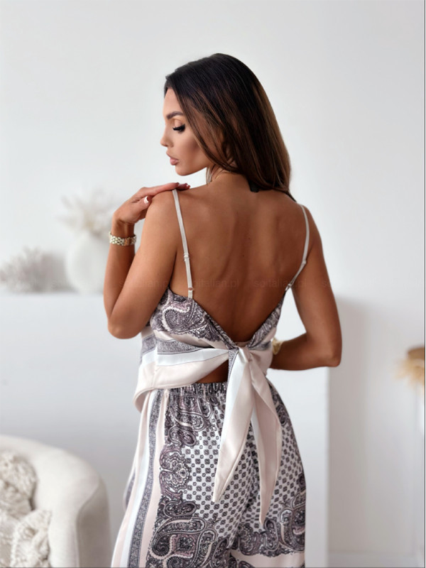Levoire | Nouveau haut bustier à imprimé floral + pantalon à fleurs ensemble deux pièces