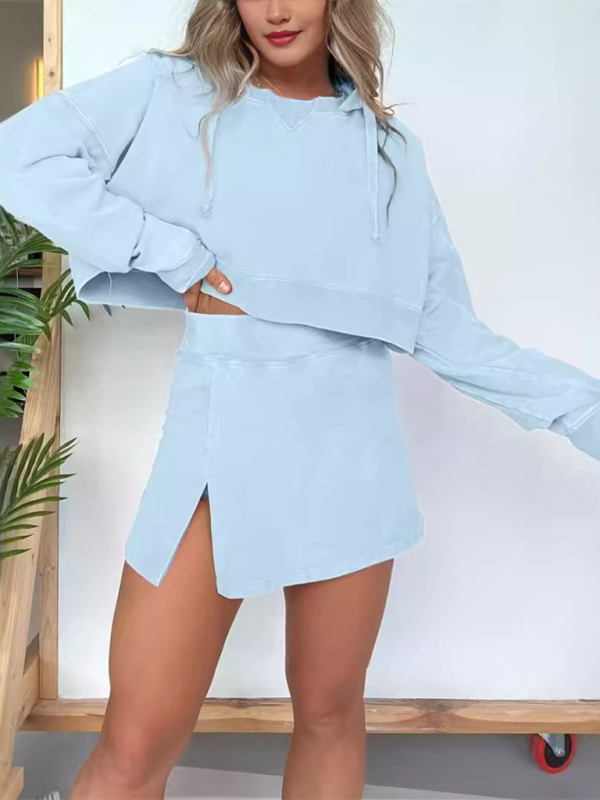 Levoire | Nouveau ensemble de hoodie à manches longues pour femmes Bleu