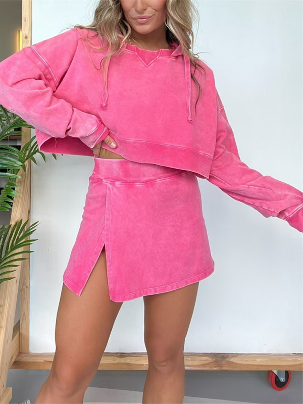Levoire | Nouveau ensemble de hoodie à manches longues pour femmes Rosa