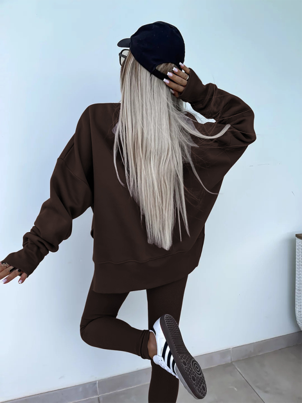 Levoire | Nouveau style décontracté coupe pantalon haut ample ensemble ensemble deux pièces