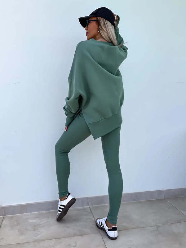 Levoire | Nouveau style décontracté coupe pantalon haut ample ensemble ensemble deux pièces