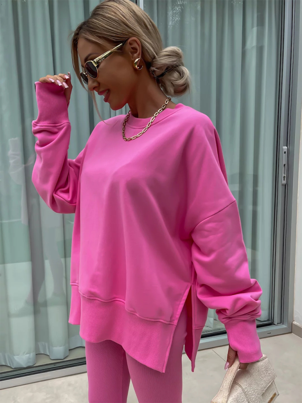 Levoire | Nouveau style décontracté coupe pantalon haut ample ensemble ensemble deux pièces