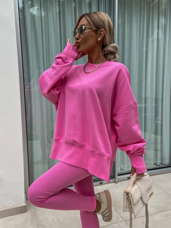 Levoire | Nouveau style décontracté coupe pantalon haut ample ensemble ensemble deux pièces