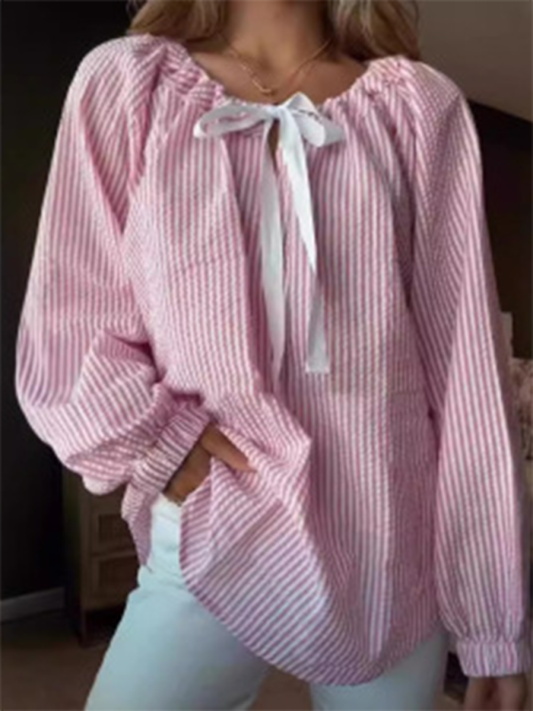Levoire | Pour femmes top à rayures avec bretelles Rosa