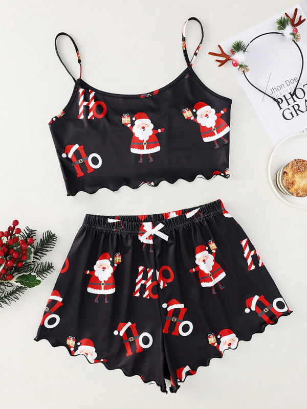 Levoire | Boisson de Noël hihattomme shorts, simples et décontractés sous-vêtements deux pièces Vert