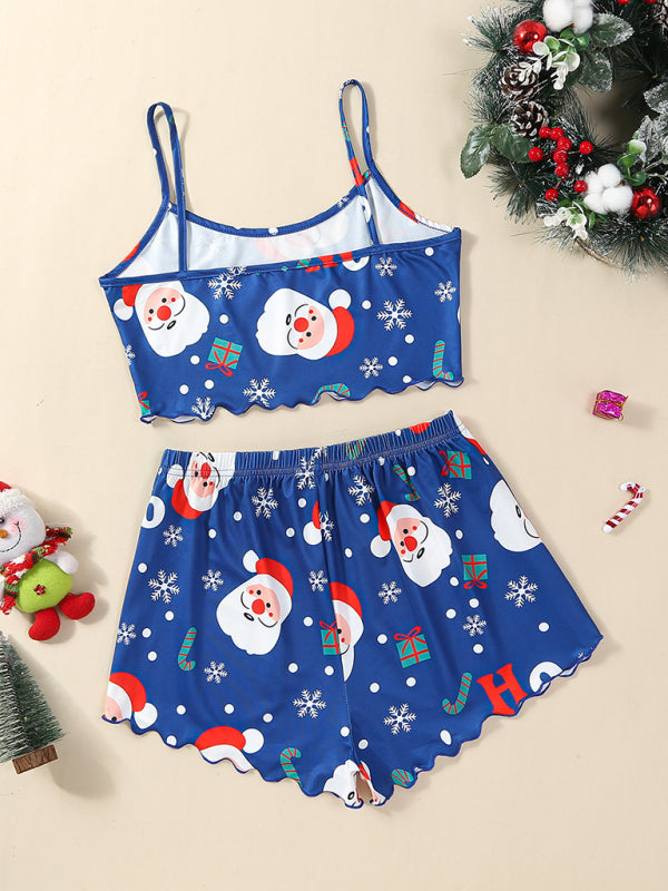 Levoire | Alphabet de Noël Joulupukki Ensemble de vêtements de loisirs imprimé deux pièces