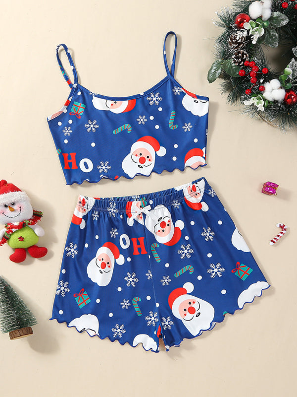 Levoire | Alphabet de Noël Joulupukki Ensemble de vêtements de loisirs imprimé deux pièces Muster3