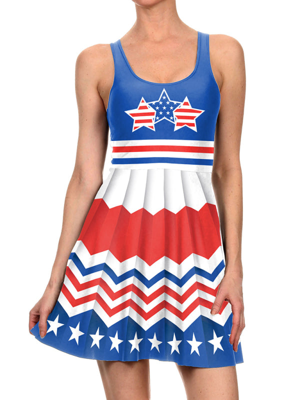 Levoire | Robe de conception de drapeau du jour de l'indépendance Muster1