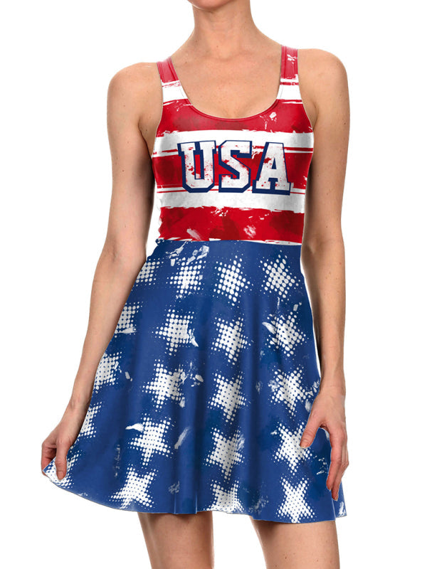 Levoire | Robe de conception de drapeau du jour de l'indépendance Muster2