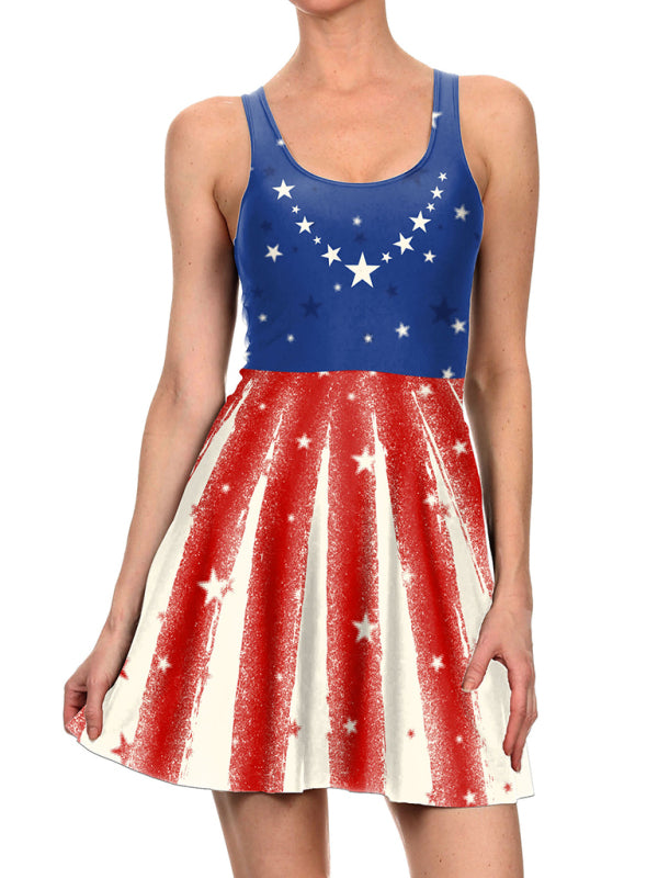 Levoire | Robe de conception de drapeau du jour de l'indépendance Muster3