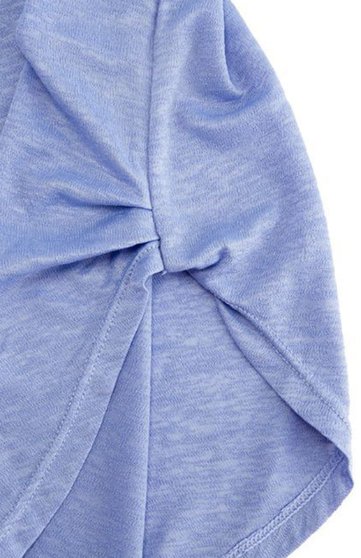 Levoire | Femme Col Ronde Curvé Bord Longue Manche Sport Top Sèche Rapidement Légèreté Haut de Yoga