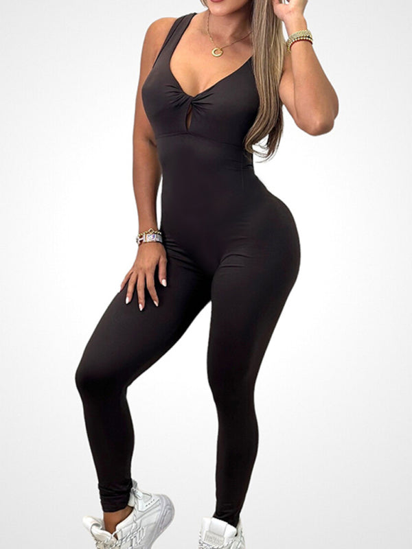 Levoire | Femme sexy dos nu Yoga Fitness combinaison
