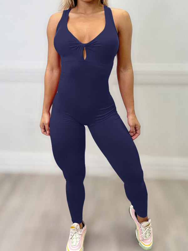 Levoire | Femme sexy dos nu Yoga Fitness combinaison Champlain Couleur