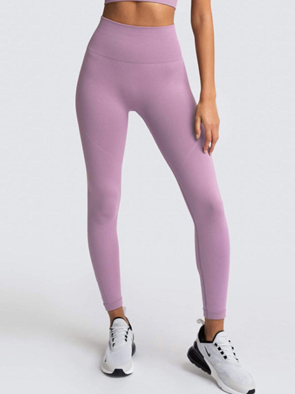 Levoire | Dame Magnifique Dos Taille Haute Pêche Hanches Sans Couture Tricoté Gilet Pantalon Deux Pièces Ensemble