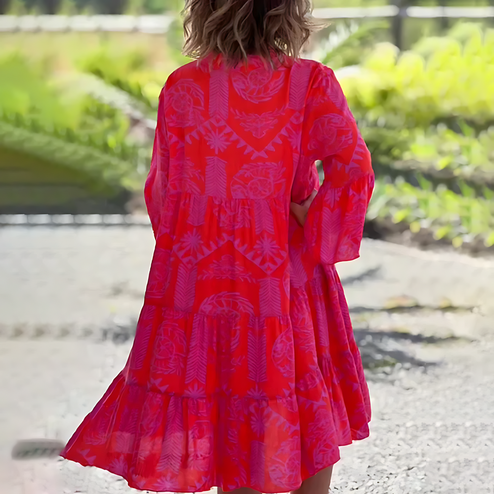 Levoire | Robe d'été stylée - Rouge