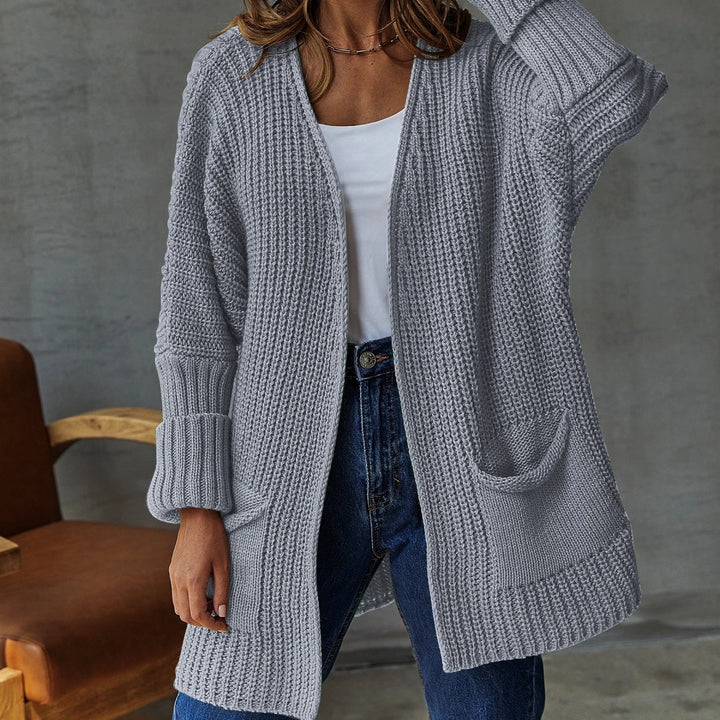 Levoire | Veste En Tricot Pour Femmes Avec Poches Gris