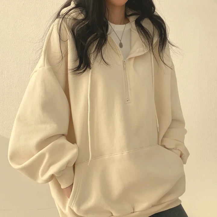 Levoire | Harajuku Sweat À Capuche Pour Femmes Confort Et Style En Une Seule Pièce Dick-jaune