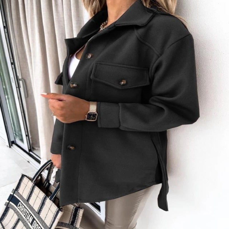 Levoire | Manteau De Chemise À La Mode Noir
